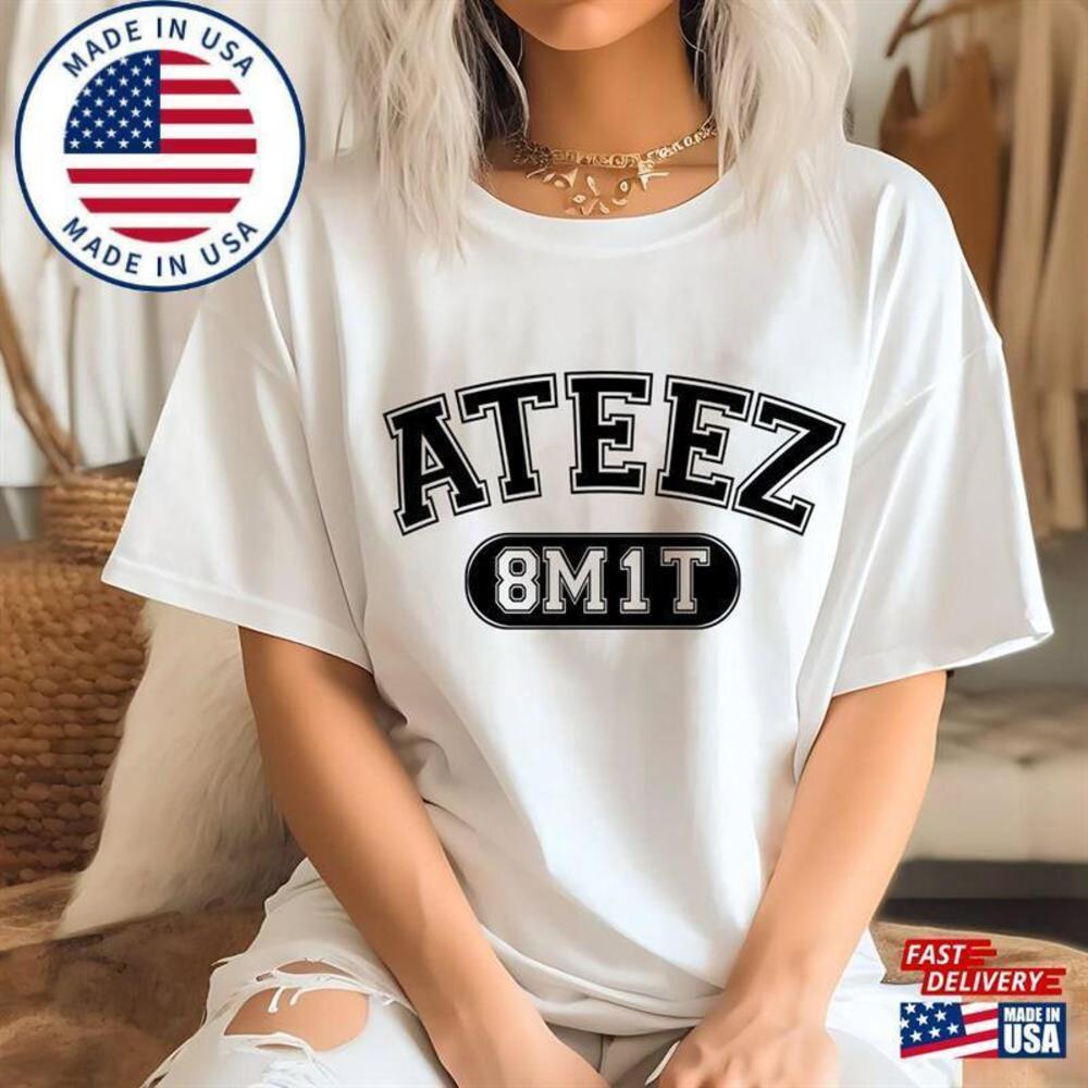 Ateez 8M1T-Shirt Towards The Light Will To Power   World Tour Shirt